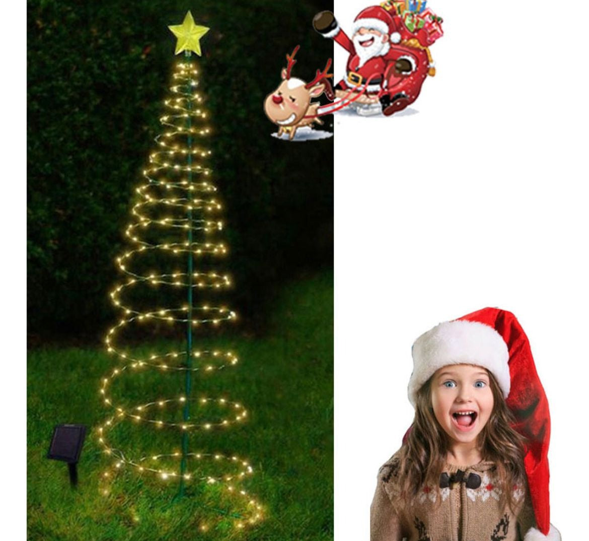 Arbol navideño con Panel Solar (160Cm)